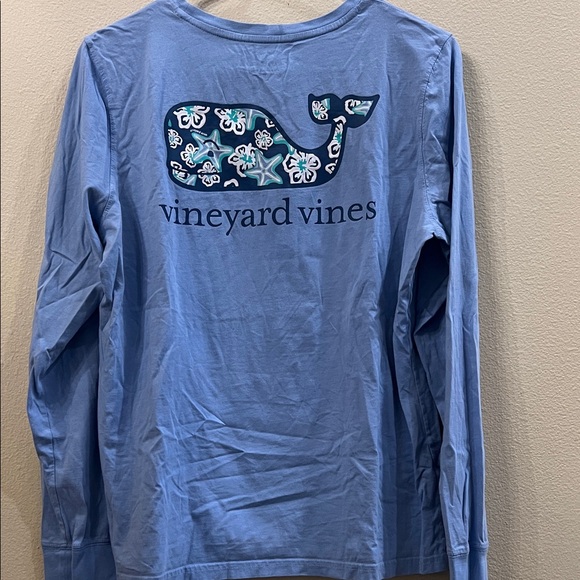 Vineyard Vines Light Blue Long Sleeve Tee - Picture 1 of 5